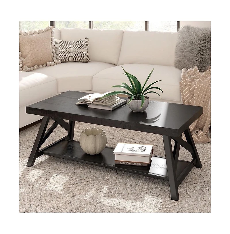 iNSPIRE Q Pisits Coffee Table with Shelf