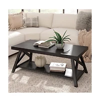 iNSPIRE Q Pisits Coffee Table with Shelf