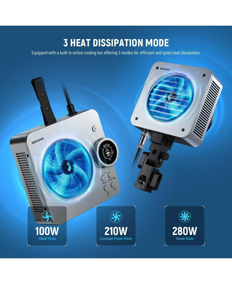 Neewer HS200C Led Video Light with 280W, 7500K, CRI95