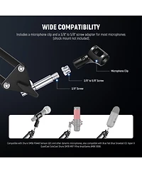 Neewer MS006 Microphone with 3.3 lbs for Blue Yeti Snowball HyperX QuadCast SoloCast Shure