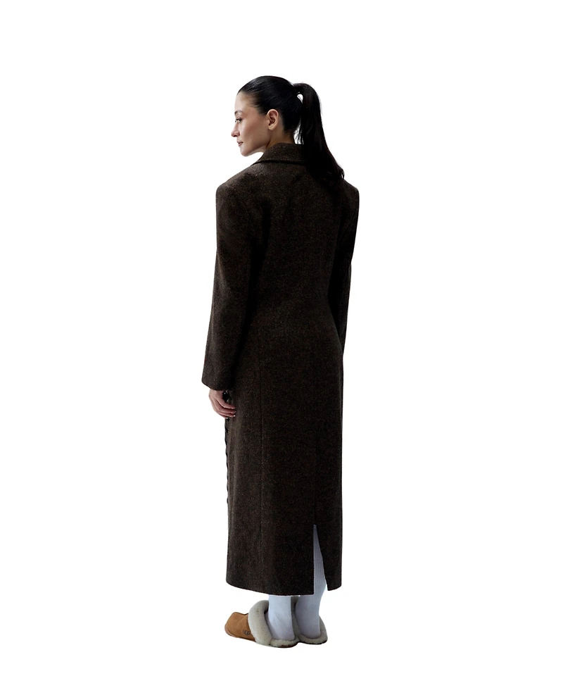 Pcfg Women's Cashmere And Wool Blend Long Overcoat