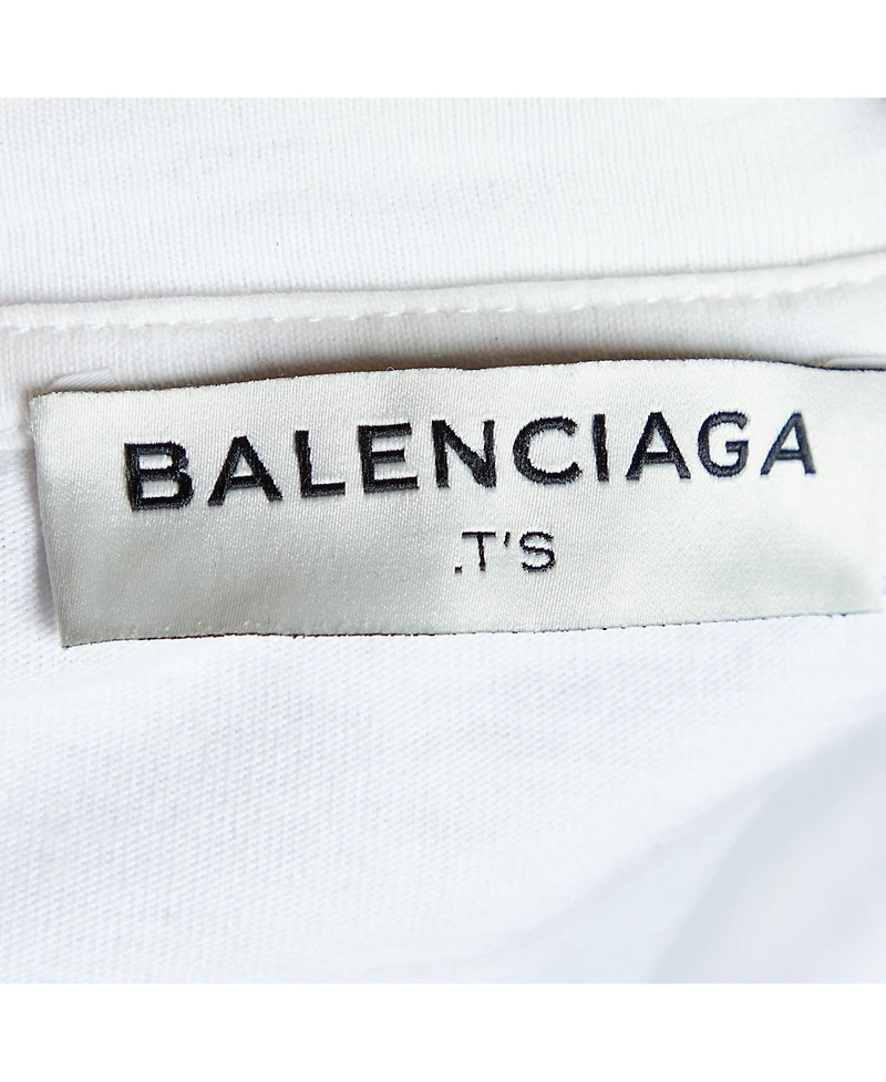 Pre-Owned Balenciaga Women's Abstract Print Cotton Crewneck T-Shirt