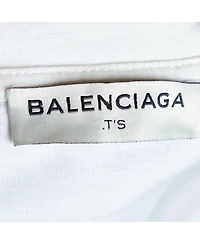 Pre-Owned Balenciaga Women's Abstract Print Cotton Crewneck T-Shirt