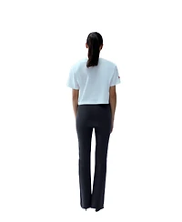 Pcfg Women's Cotton Blend Stretch Flare Leggings