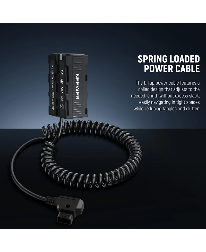 Neewer Vp-F550X2 Camera Battery and Charging Accessory with Usb C for select Sony Np-f-series devices