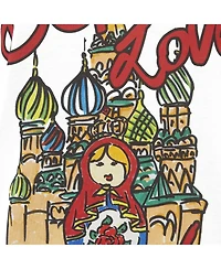Pre-Owned Dolce & Gabbana Women's Pre-Owned Dolce and Gabbana Moscow Graphic Print Jersey T-Shirt