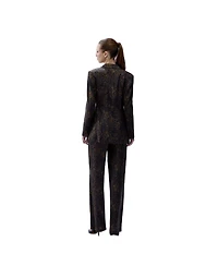 Pcfg Women's Kangaroo Leopard Print Blazer