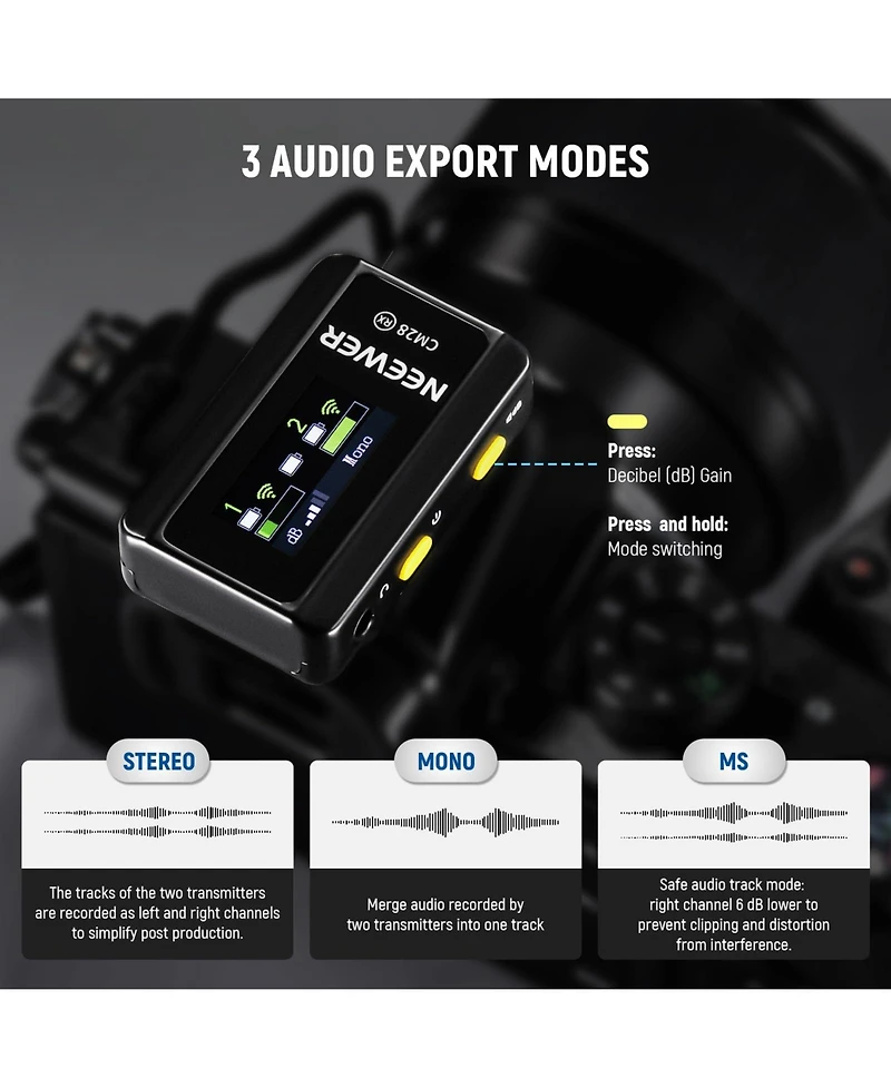 Neewer CM28 Microphone for select iPhone and Android mobile devices