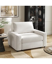 Hulala Home Fernando 52" Modern Oversized Sofa with Square Arms