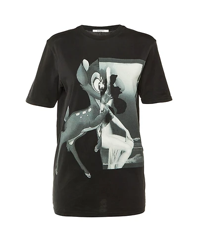 Pre-Owned Givenchy Women's Bambi Print Cotton T-Shirt