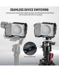 Neewer FX3 Camera Mounting Accessory with 8 Inch, 4 Inch for Sony FX3 FX30 Original Xlr Handle