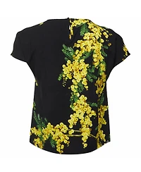 Pre-Owned Dolce & Gabbana Women's Pre-Owned Dolce and Gabbana Acacia Print Stretch Crepe Top
