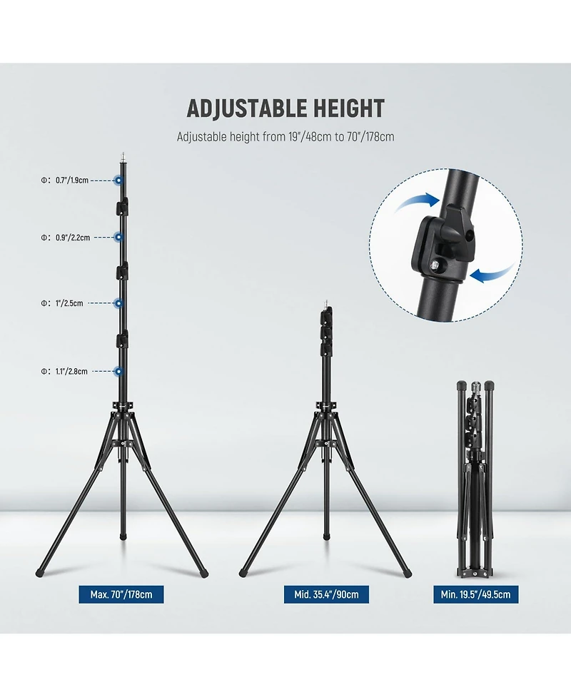 Neewer ST178B Ring Light with 178cm
