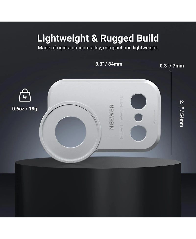 Neewer PA134 Camera Lens Accessory for select iPhone models