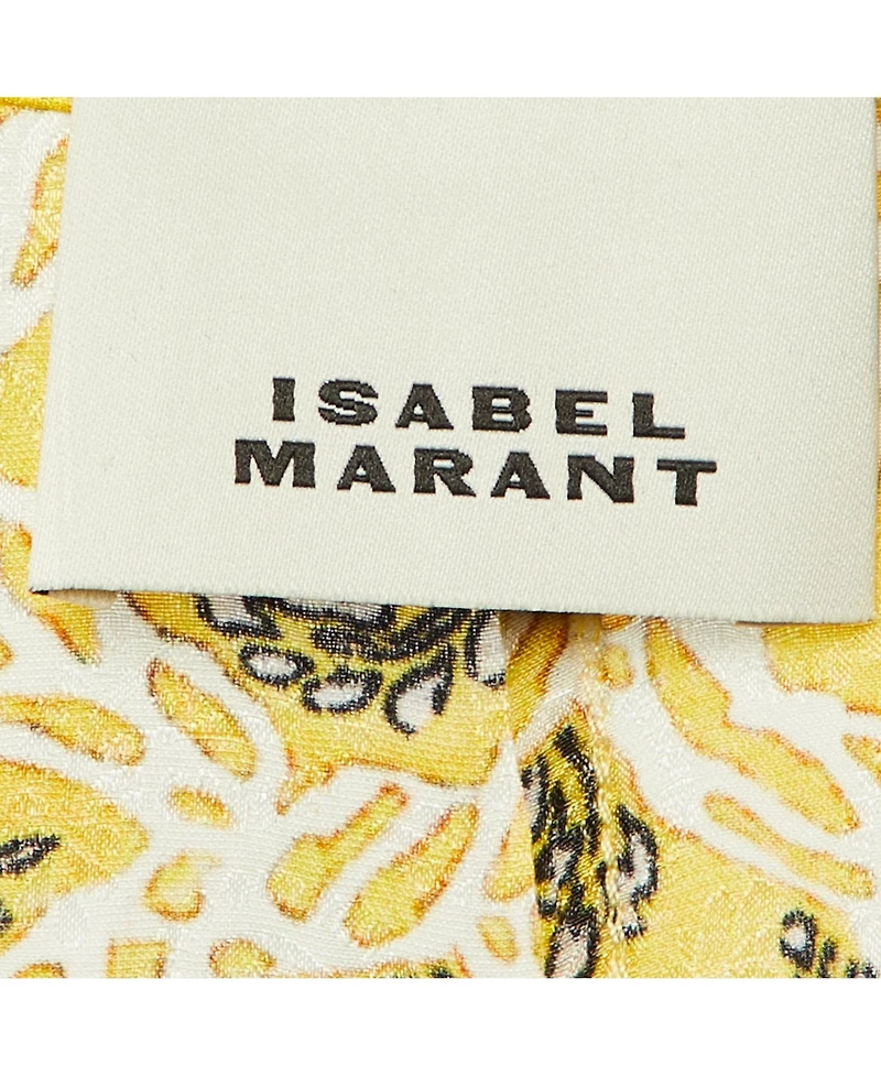 Pre-Owned Isabel Marant Women's Lonea Ruched Silk V-Neck Top