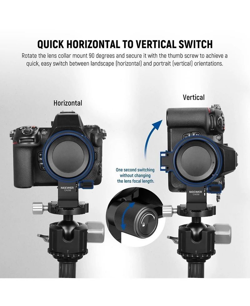 Neewer CA058 Camera Mounting Accessory for Dji Rs 3/2 and Arca Quick Release System