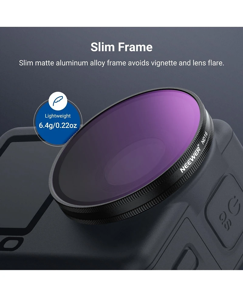 Neewer Fl-B109 Camera Lens Accessory with Cpl, ND8 for select Dji Osmo Action models