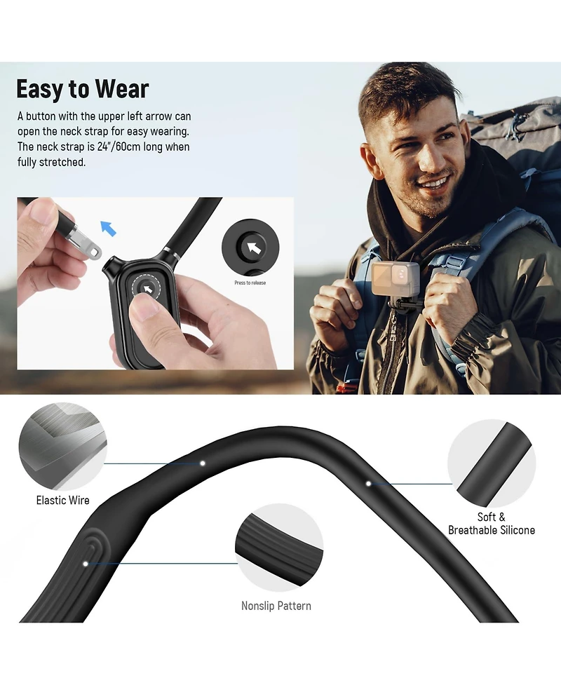 Neewer GP15 Camera Mounting Accessory for select GoPro, Dji and Insta360 action cameras