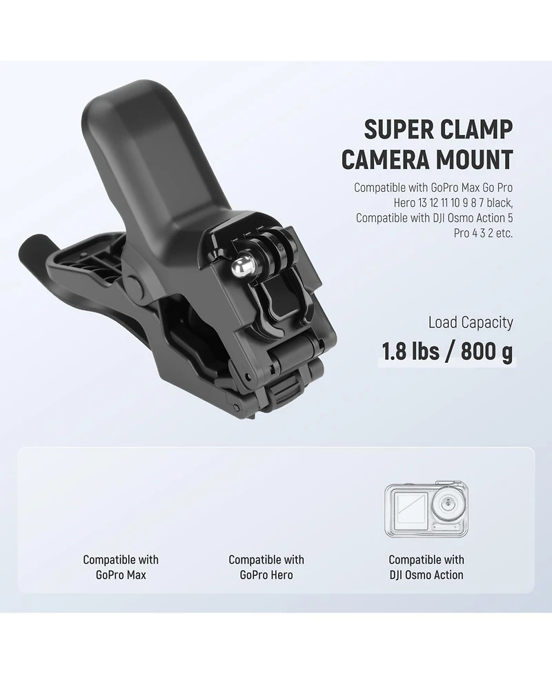 Neewer Gp-80 Camera Mounting Accessory for select GoPro, Dji and Insta360 action cameras