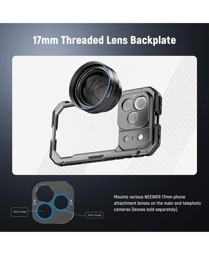 Neewer PA143 Camera Mounting Accessory with 4X for select iPhone models