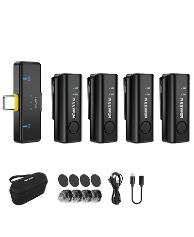 Neewer KM23C Microphone with 1x, 4X for select iPhone and Android mobile devices