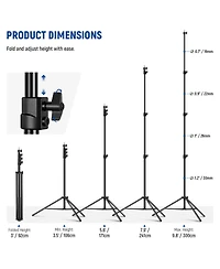 Neewer Photography Light Stand with 9.8ft, 5.5lb, 2.5kg