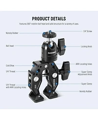 Neewer ST87 Camera Mounting Accessory for select GoPro, Dji and Insta360 action cameras