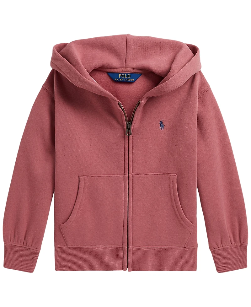 Polo Ralph Lauren Girls' 2T-6X Long-Sleeve Full-Zip Hoodie