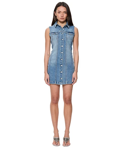 Abrand Women's Sleeveless Button-Up Dress