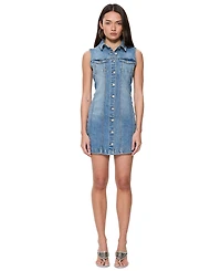 Abrand Women's Sleeveless Button-Up Dress