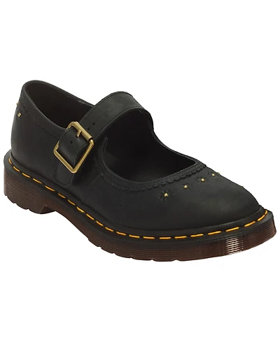 Dr. Martens Women's Mary Jane Flower Crazy Almond Toe Flats