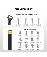 Neewer MS015 Microphone with 3.3 lbs for Yeti Snowball HyperX QuadCast SoloCast Shure