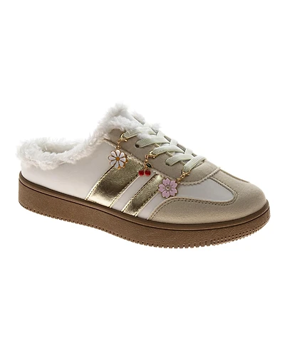 Kensie Girl Girl's (1-13) Fashion Shoes with Lace-Up Style Faux Fur Sneakers