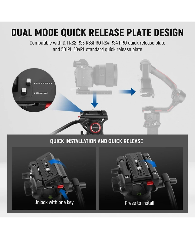 Neewer LL27 Camera Tripod with 17.6lb