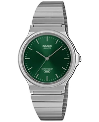 Casio Men's Japanese Quartz Silver-Tone Stainless Steel Watch 38.8mm