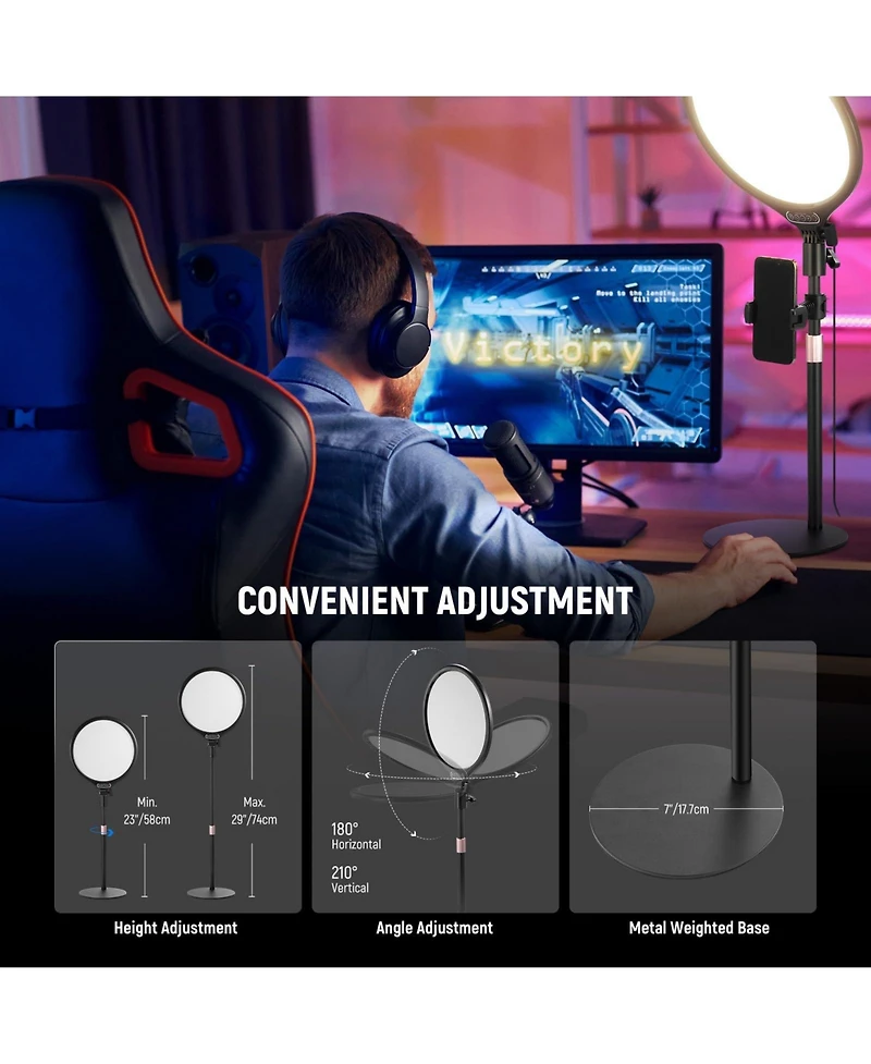 Neewer R10 Ring Light with 15W, 6500K for select iPhone models