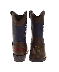 Disney Big Boys Cars Lightning ( 6 to 12 ) McQueen' Cowboy Boots CalfHigh Western Style
