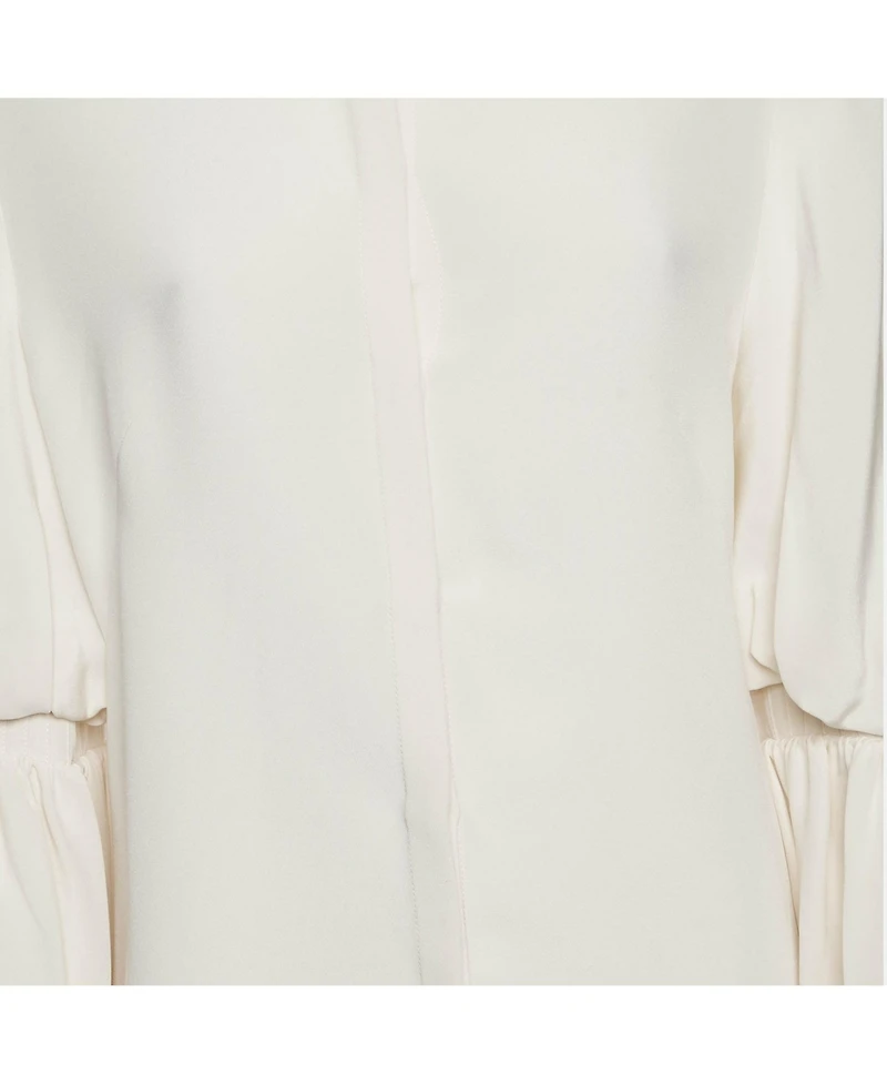 Pre-Owned Alexander Mcqueen Women's Alexander McQueen Silk Tiered-Sleeve Blouse