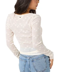 O'Neill Women's Marliz Lace Detail Long-Sleeve Knit Top