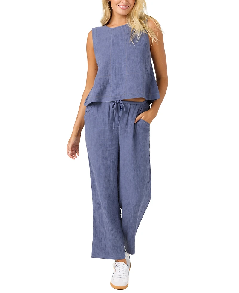 O'Neill Women's Tasia Double Gauze Cotton Tank Top