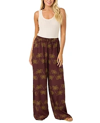 O'Neill Women's Rosalie Palm Stripe Drawstring Pull-On Pants