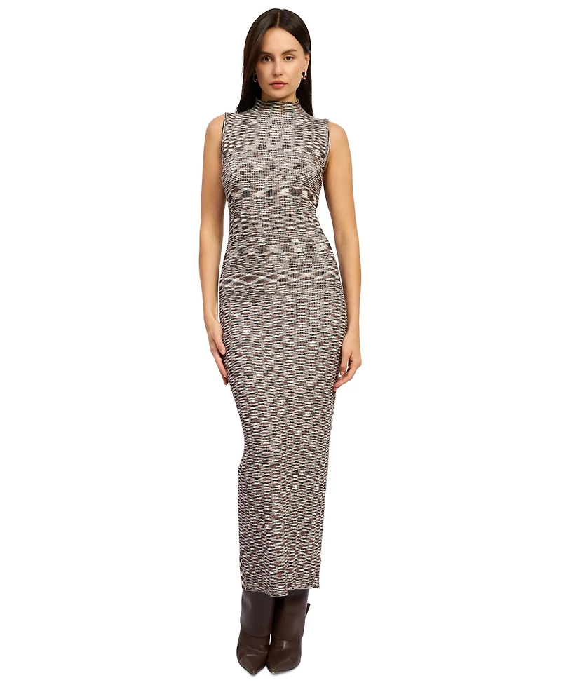 En Saison Women's Lila Sleeveless Mock Neck Maxi Dress
