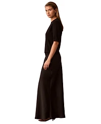Calvin Klein Women's Double Faced Satin Bias-Cut Maxi Skirt