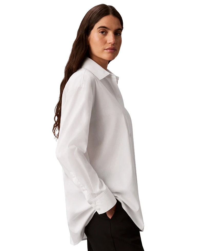 Calvin Klein Women's Collared Neck Shirt