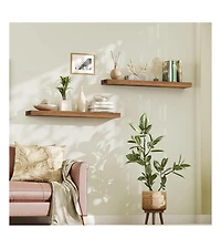 Slickblue Set of 2 Wall Mounted Shelves Storage Display