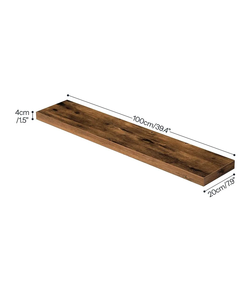 Slickblue Set of Wall Floating Shelves for Storage and Display