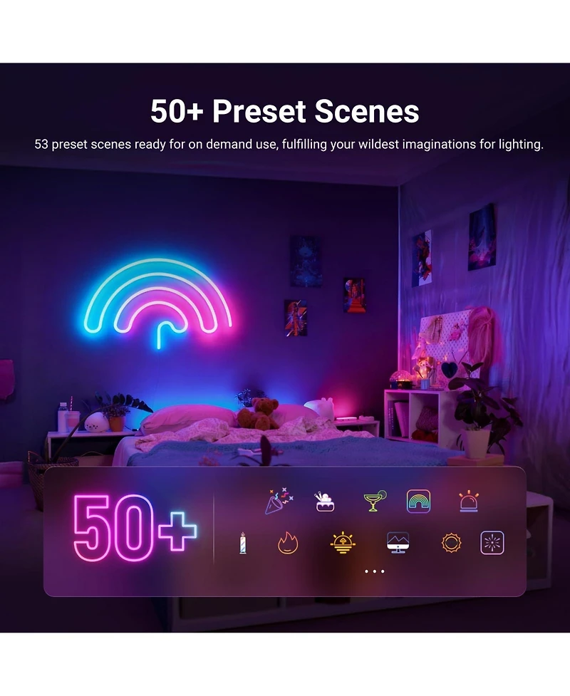 Neewer NS02 Camera and Photo Accessory with 16.4ft, Rgb for Google Assistant Alexa