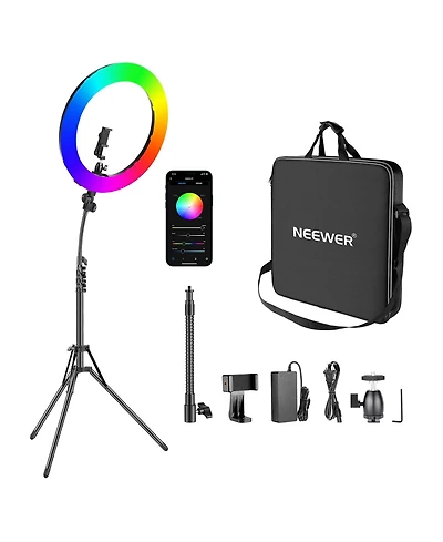 Neewer Ring Light with 3200K-5600K, Cri 97, Rgb