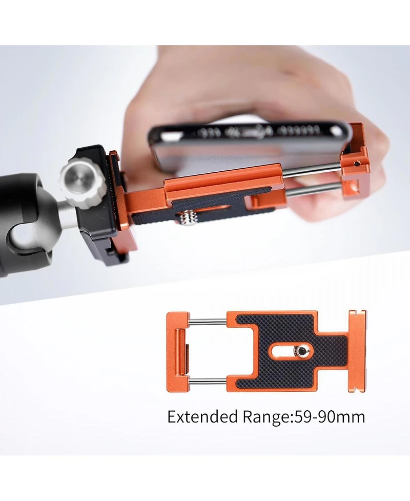 KandF Concept 2-In-1 Arca Swiss Quick Release Plate for Cameras and Smartphones