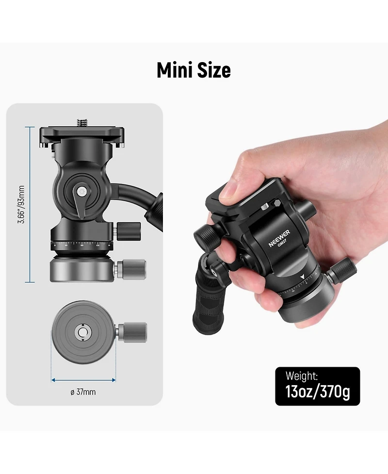 Neewer GM27 Camera Tripod with 8.8lb, 4kg